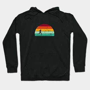 Retro Vintage Running Gift Hoodie